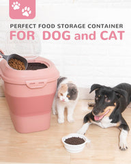 DDMOMMY tight-seal lids protect kibble freshness and prevent moisture.