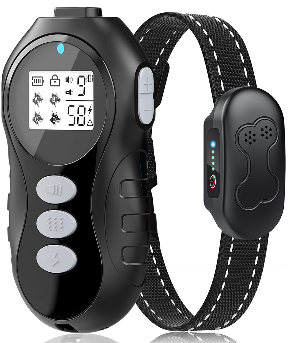 DDZ dog shock collar with remote control for precise training communication.