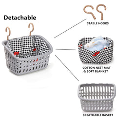 DEAYOU two hooks enable quick, secure cage installation.