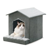 DEBANG HOME cat bed interior with plush lining for cozy naps.