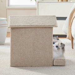 DEBANG HOME house-shaped cat tent with wide access.