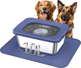 Decflow 10L capacity stainless dog bowl reduces refills for large breeds.