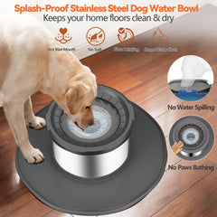 Decflow dual suction keeps the bowl steady on any floor.