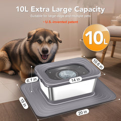Decflow no-spill design keeps floors dry during playful drinking.