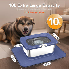 Decflow no-spill slow-drinking bowl helps keep mats and noses dry.
