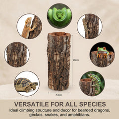 DECHOUS climbing hide encourages exploration and perching in enclosures.