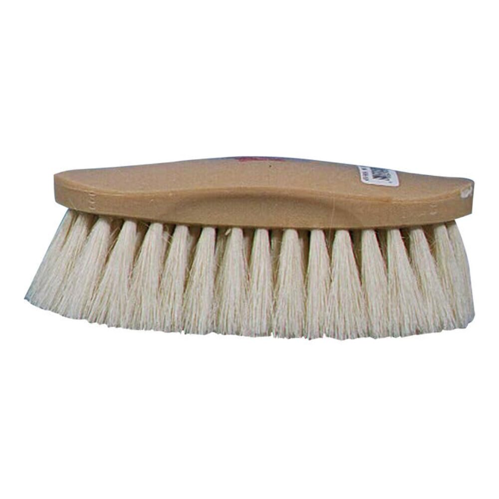 Decker G-F-50 brush in hand with ergonomic grip for gentle grooming.