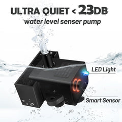 LED indicator on the DEEIPET pump signals refill needs