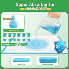 DEEP DEAR dog pads 30x36 back layer blocks leaks and protects floors.