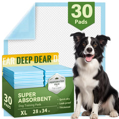 Deep Dear extralarge dog pads 30x36 pack front for large breeds.