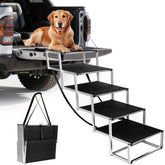 DeerGym 5-step 43-inch dog stairs enable easy SUV entry for large dogs.