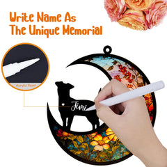 DeerZone Dog Memorial Suncatcher customizable appearance option for a personal tribute