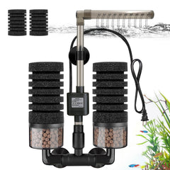 DEGGOX sponge filter with venturi nozzle delivering gentle flow for shrimp fry