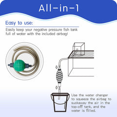 DEGGOX clear fish elevator for above-water viewing of aquatic pets