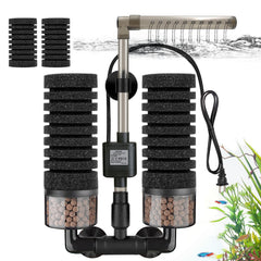 DEGGOX upgrade sponge filter showing venturi nozzle for gentle water flow