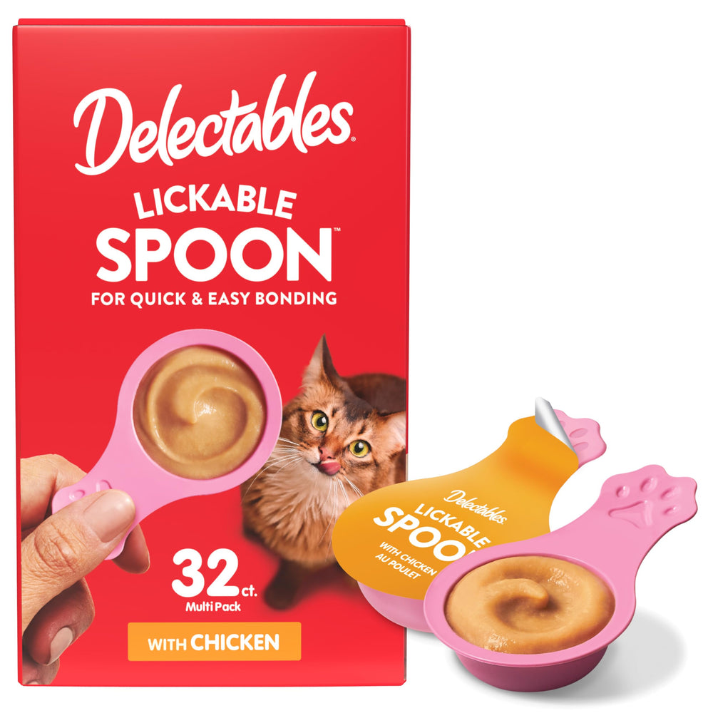 Delectables lickable spoon chicken portion offers quick bonding with your cat