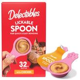 Delectables lickable spoon chicken portion offers quick bonding with your cat