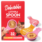 Delectables lickable spoon handheld treat enables quick, mess-free bonding with your cat.