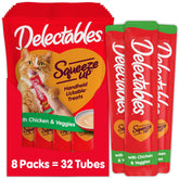 Delectables Squeeze Up pack closeup, creamy puree for hydration and bonding.