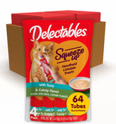 Delectables Squeeze Up tuna catnip puree tube for a handheld, mess-free bonding treat