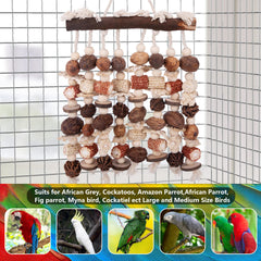 Deloky large parrot toy 18x11 inch ideal for African Grey and macaws.