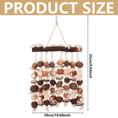 Deloky parrot toy layered blocks encourage tearing and climbing during play.