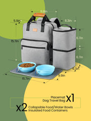 DELOMO insulated 5-lb containers keep kibble fresh on trips.