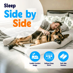DenMate bolster inserts fluff and expand for fuller support.