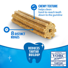 Dentalife daily oral care chews for medium dogs in a single-pack presentation aiding fresh breath.