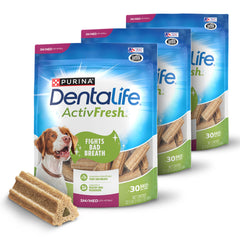 DentaLife ActivFresh outer pack with resealable pouch supports on-the-go breath freshness.