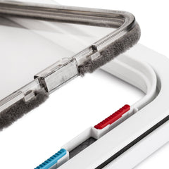 Depets weatherproof exterior view emphasizes water-resistant screen for outdoor use.