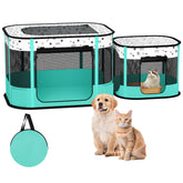 DESELL portable cat playpen with 8-rod stability for energetic cats.