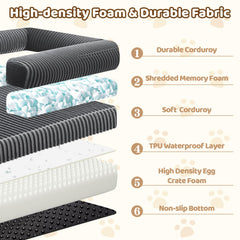 Dessports memory foam core delivers ergonomic support and restful posture