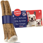 Devil Dog Pet Co elk antlers two-pack in rotation for long-lasting chew.