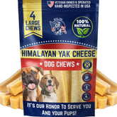 Devil Dog Pet Co Himalayan yak cheese chew for large dogs, long-lasting entertainment.