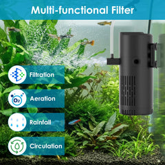 Devopet aquarium filter rainfall outlet creating gentle water movement