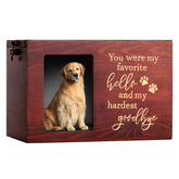 DGDCDV pet urn front photo display preserves memories beautifully