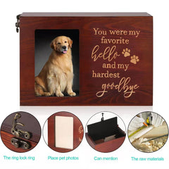 DGDCDV pet urn interior with soft flannel lining protects ashes gently