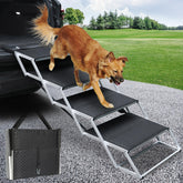 DGSL extra wide 4-step ramp for trucks shows stable support for large dogs