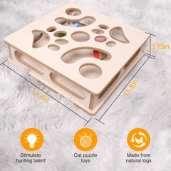 DI BI GRAMAS ball and bell inside box invites interactive exploration.