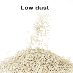 DI BI GRAMAS tofu litter clumping action demonstrated for easy disposal