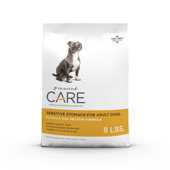 Diamond CARE Sensitive Stomach kibble in bowl promotes digestion.
