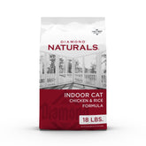 Diamond Naturals Indoor Cat Chicken Bowl showing protein-rich dry food for daily nutrition.