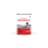 Diamond Naturals Lamb Dinner can ingredient close-up shows real lamb for a nutrient-rich meal