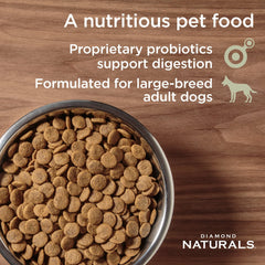 Diamond Naturals pasture-raised lamb protein supports adult dog nutrition.