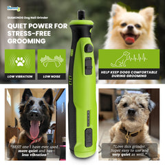 Diamondg quiet operation supports stress-free grooming during at-home sessions