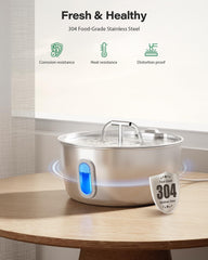 DIANU water level window helps you check hydration needs quickly.