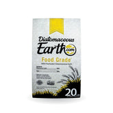 Diatomaceous Earth food-grade 20lb bag ideal for organic gardening and soil conditioning.