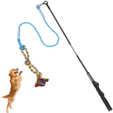 DIBBATU Flirt Pole handle for comfortable grip during play with your dog.