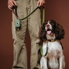 Didog easy-clean PU leather and nylon surface wipes clean quickly.
